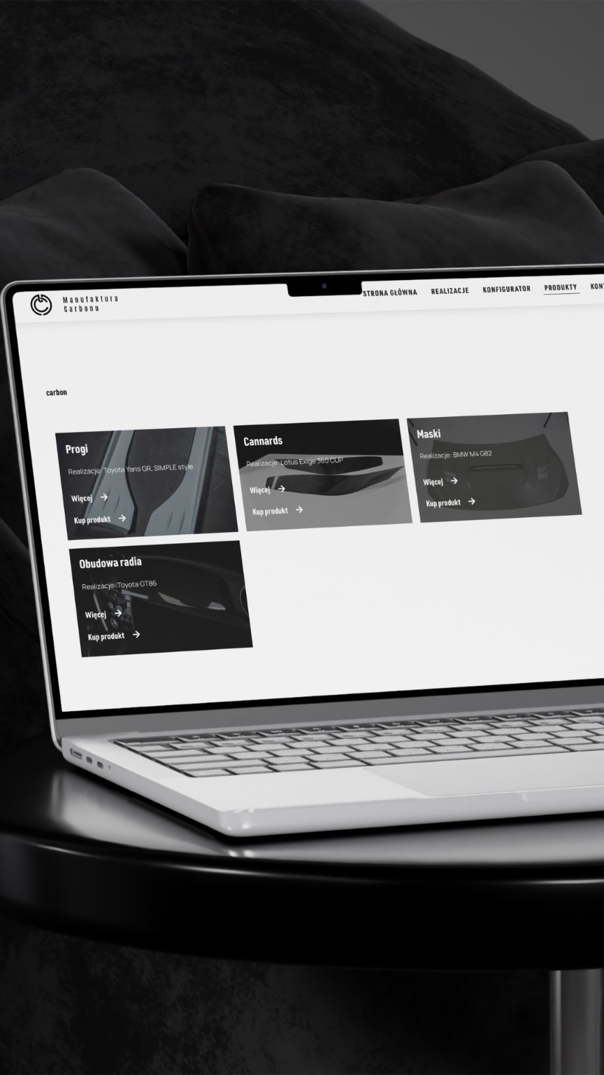 Manufaktura Carbonu strona internetowa Warszawa